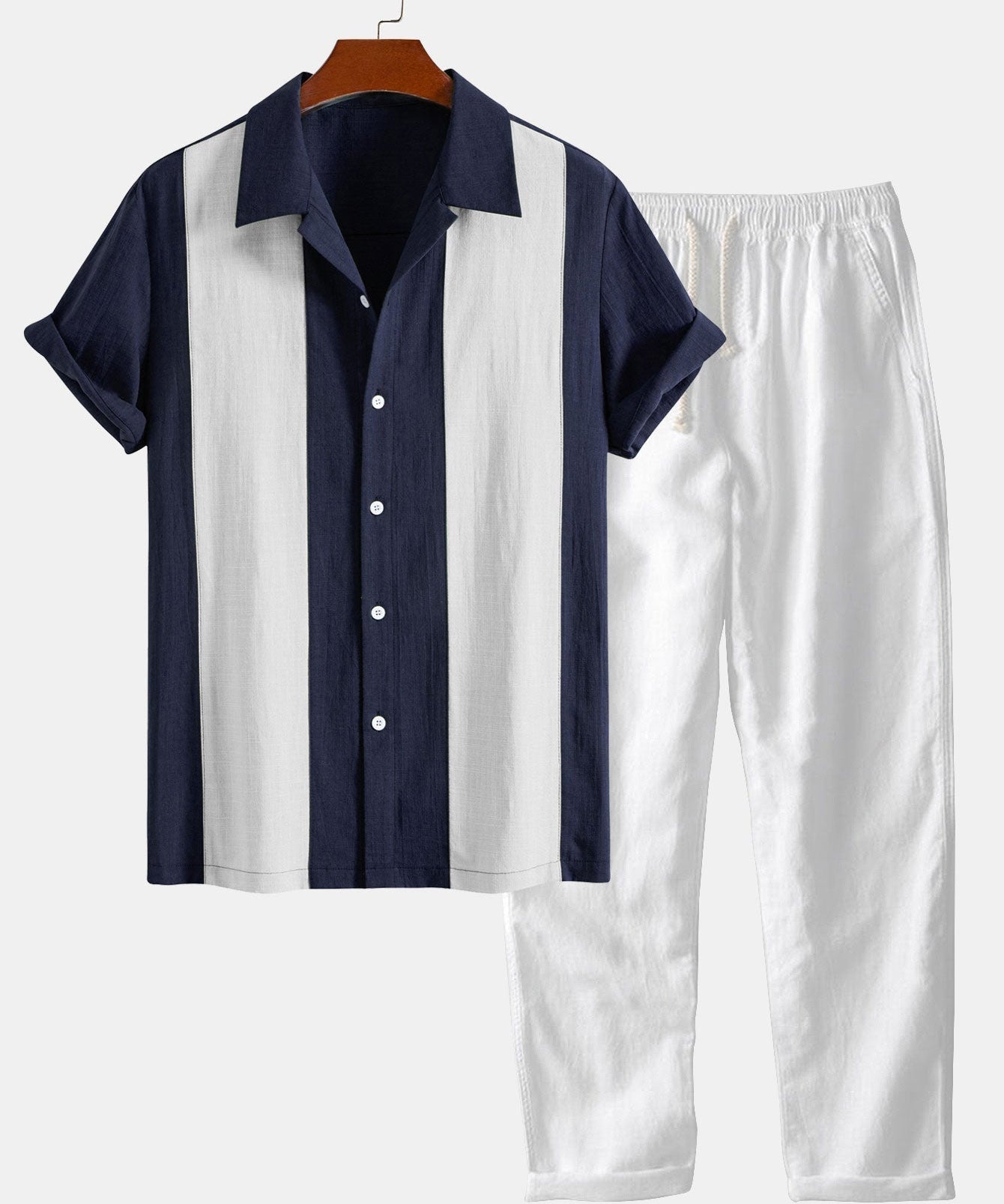 T-shirt à manches courtes et un pantalon en lin