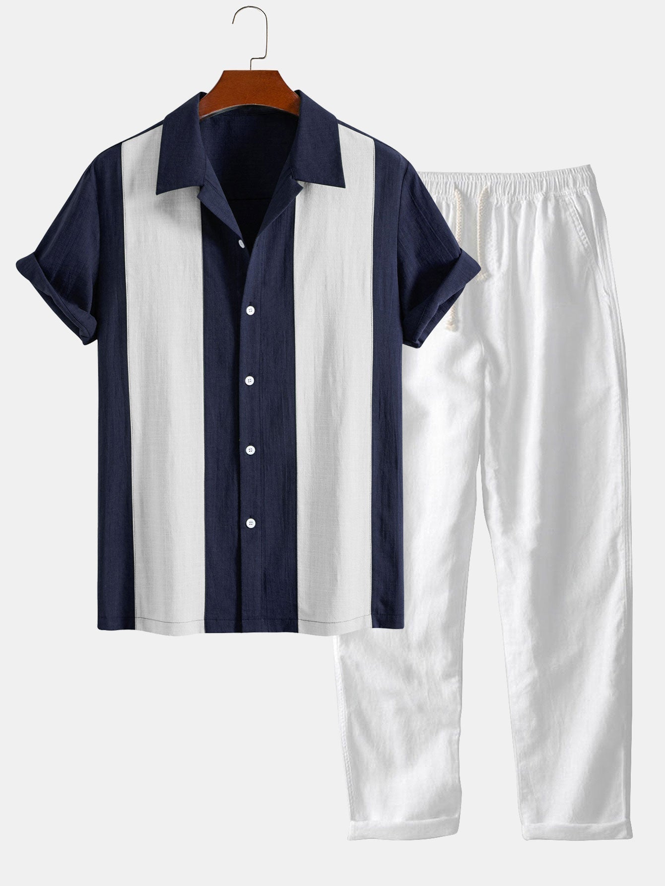 T-shirt à manches courtes et un pantalon en lin
