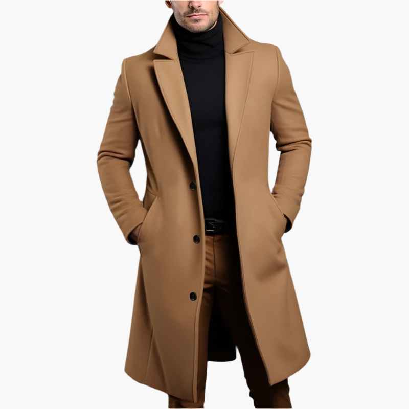 Manteau pour Hommes Classique Élégant Manteau d'Hiver Professionnel – Look Extérieur Chic