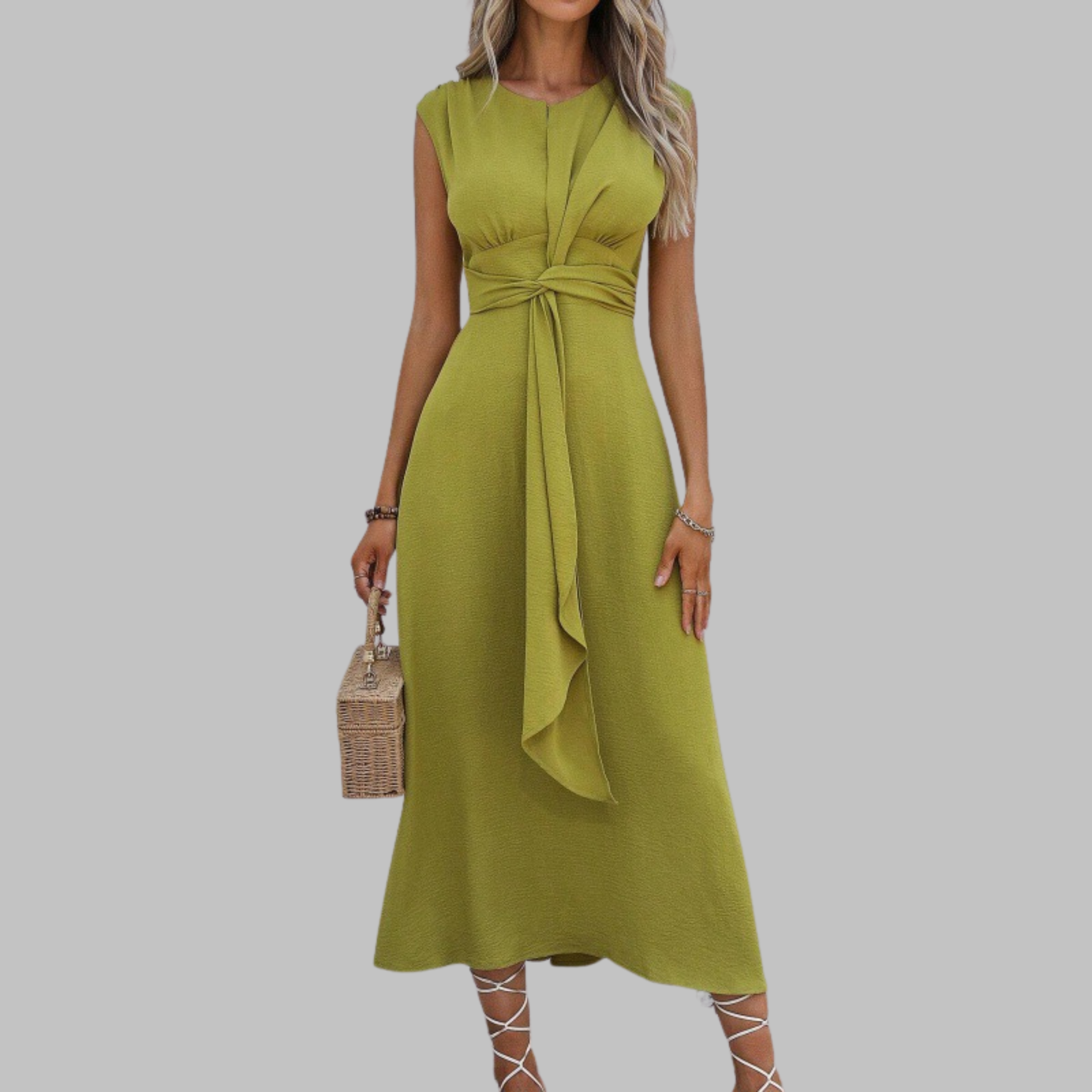 Robe maxi élégante sans manches