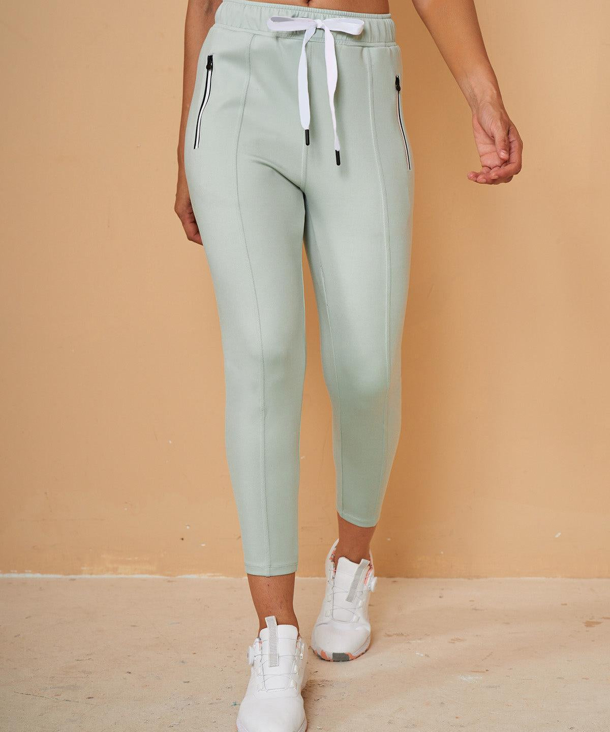 Pantalon Capri en Sweat avec Cordon de Serrage – Coupe Décontractée