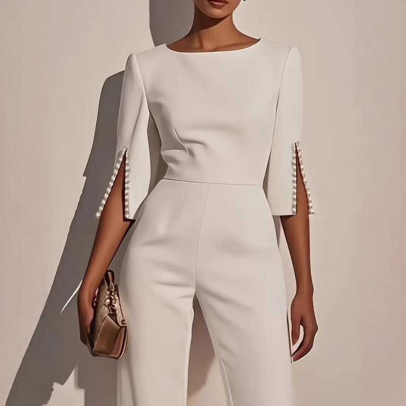 Combinaison Elegante Une Piece Silhouette Fluide