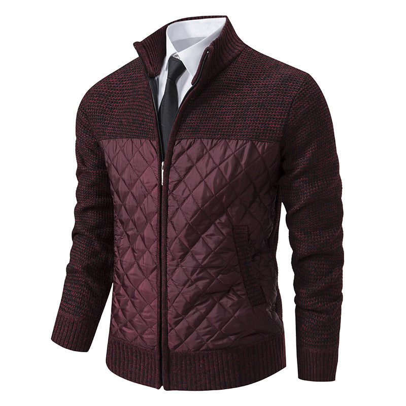 Veste Élégante en Jacquard Twill Chaude pour Homme