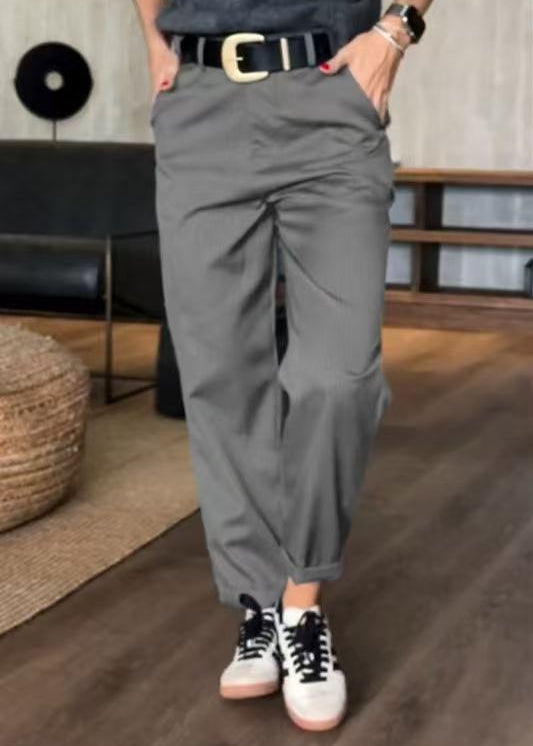 Pantalon Élégant à Rayures