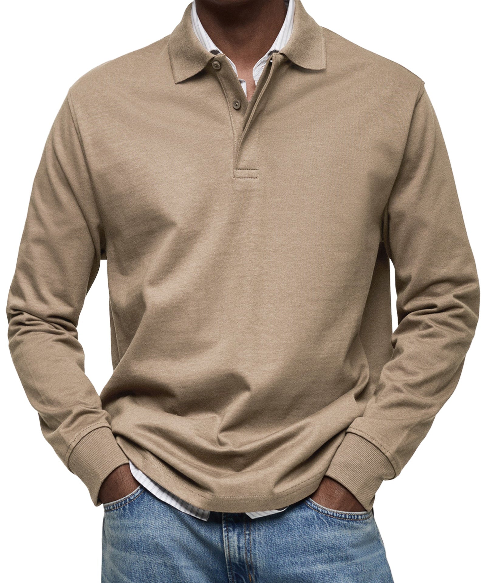 Polo de Luxe à Manches Longues pour Homme