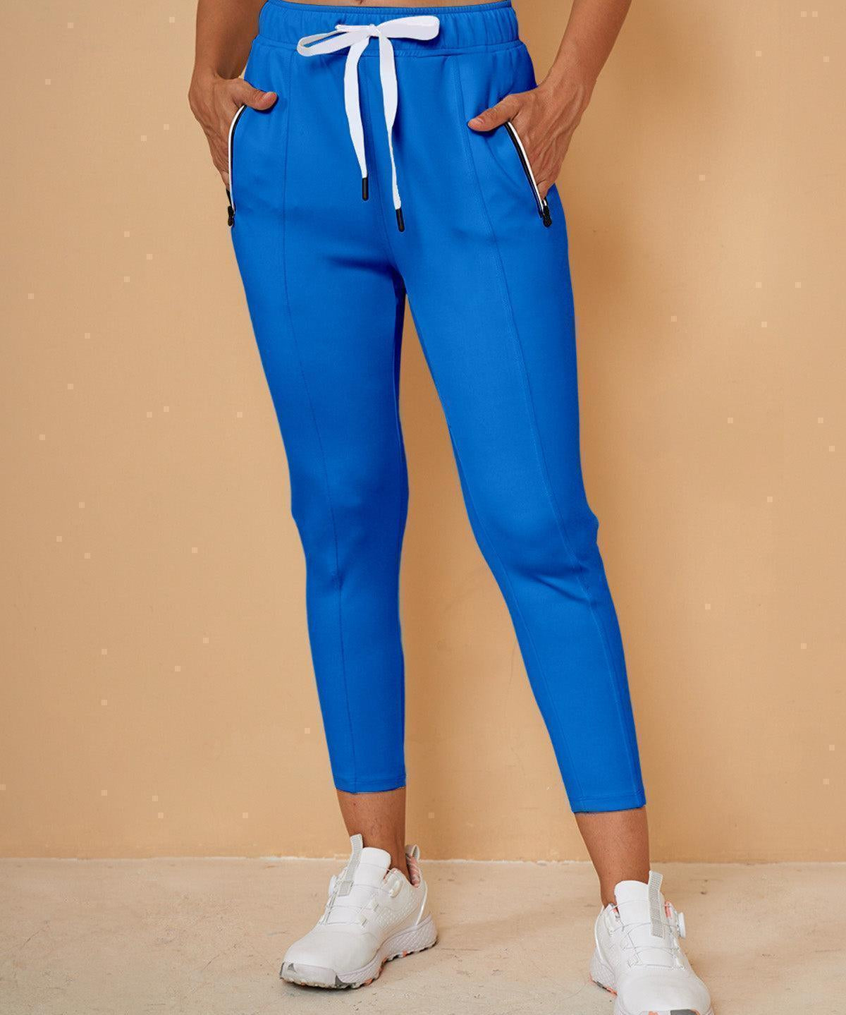 Pantalon Capri en Sweat avec Cordon de Serrage – Coupe Décontractée