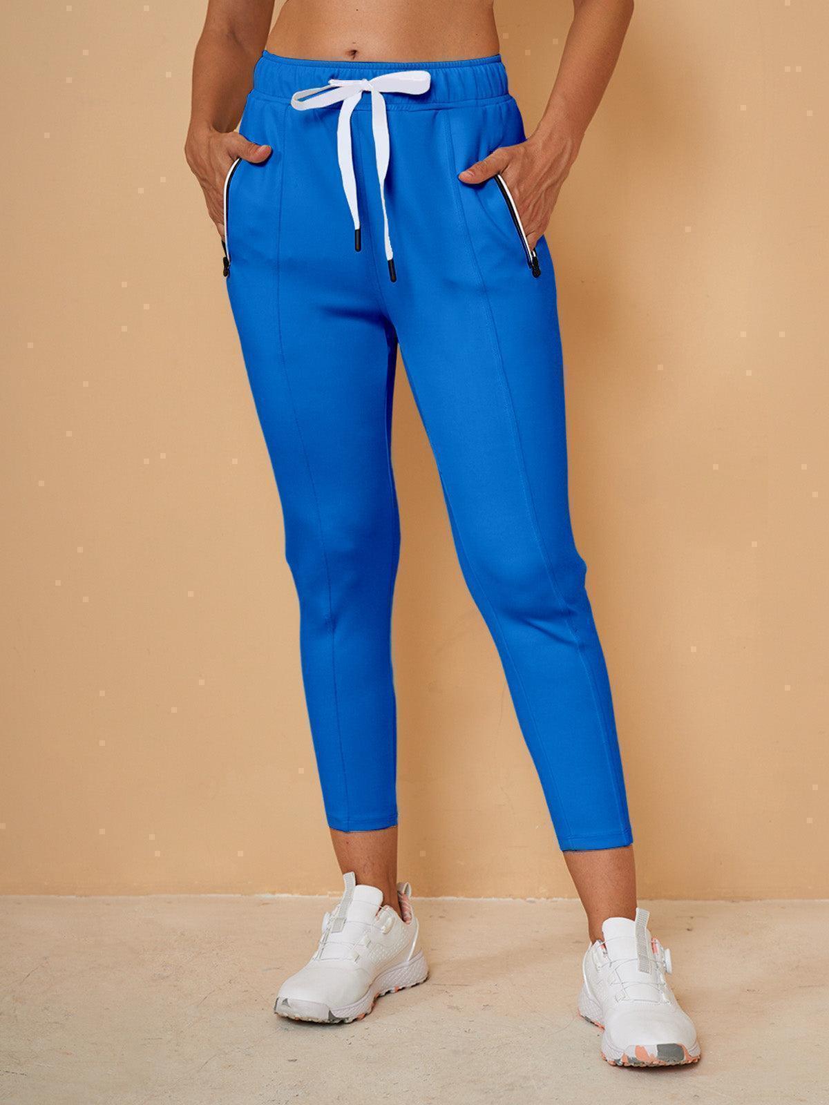 Pantalon Capri en Sweat avec Cordon de Serrage – Coupe Décontractée