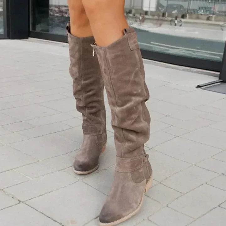 Bottes Hautes Femme à Fermeture Éclair