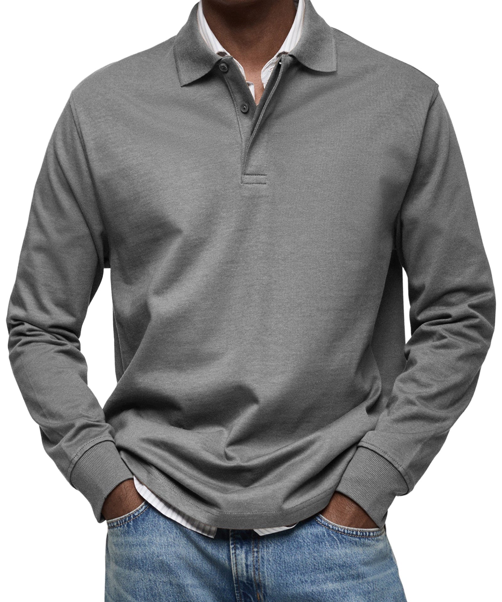 Polo de Luxe à Manches Longues pour Homme