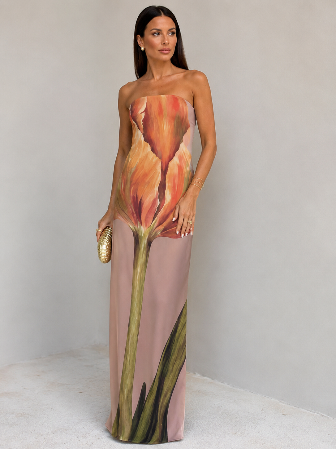 Robe Longue Dos Nu - Robe Fendue Glamour Élégante