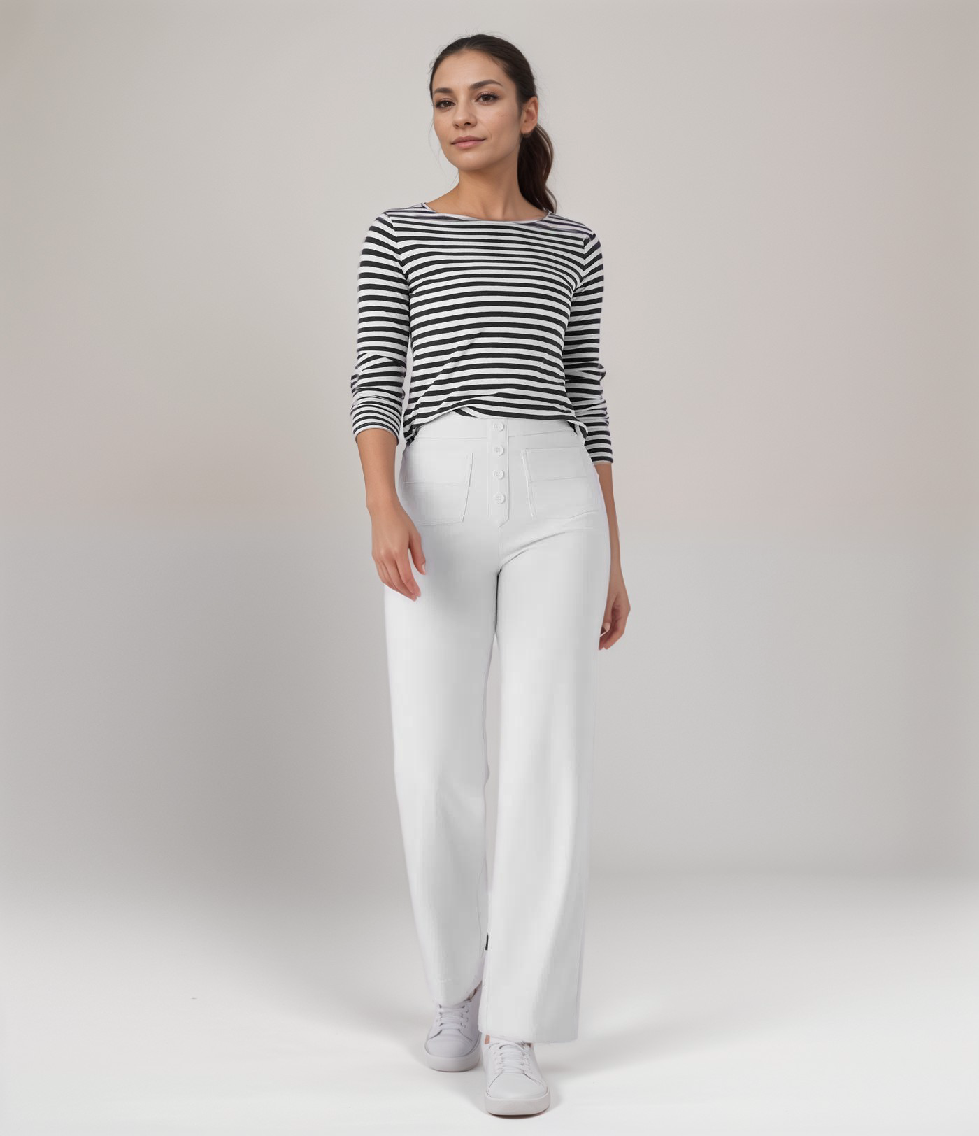 Pantalon Sculptant Taille Haute & Effet Gainant