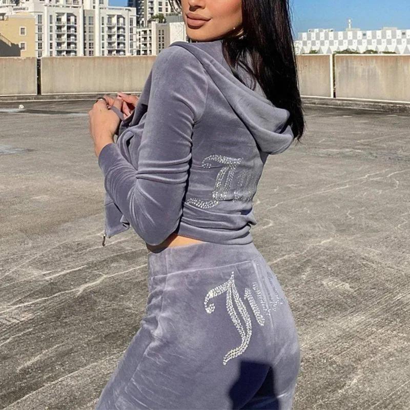Ensemble de sport brillant pour femmes Juteux