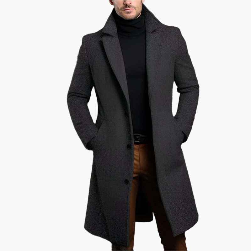 Manteau pour Hommes Classique Élégant Manteau d'Hiver Professionnel – Look Extérieur Chic
