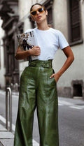 Pantalons élégants et larges à taille haute