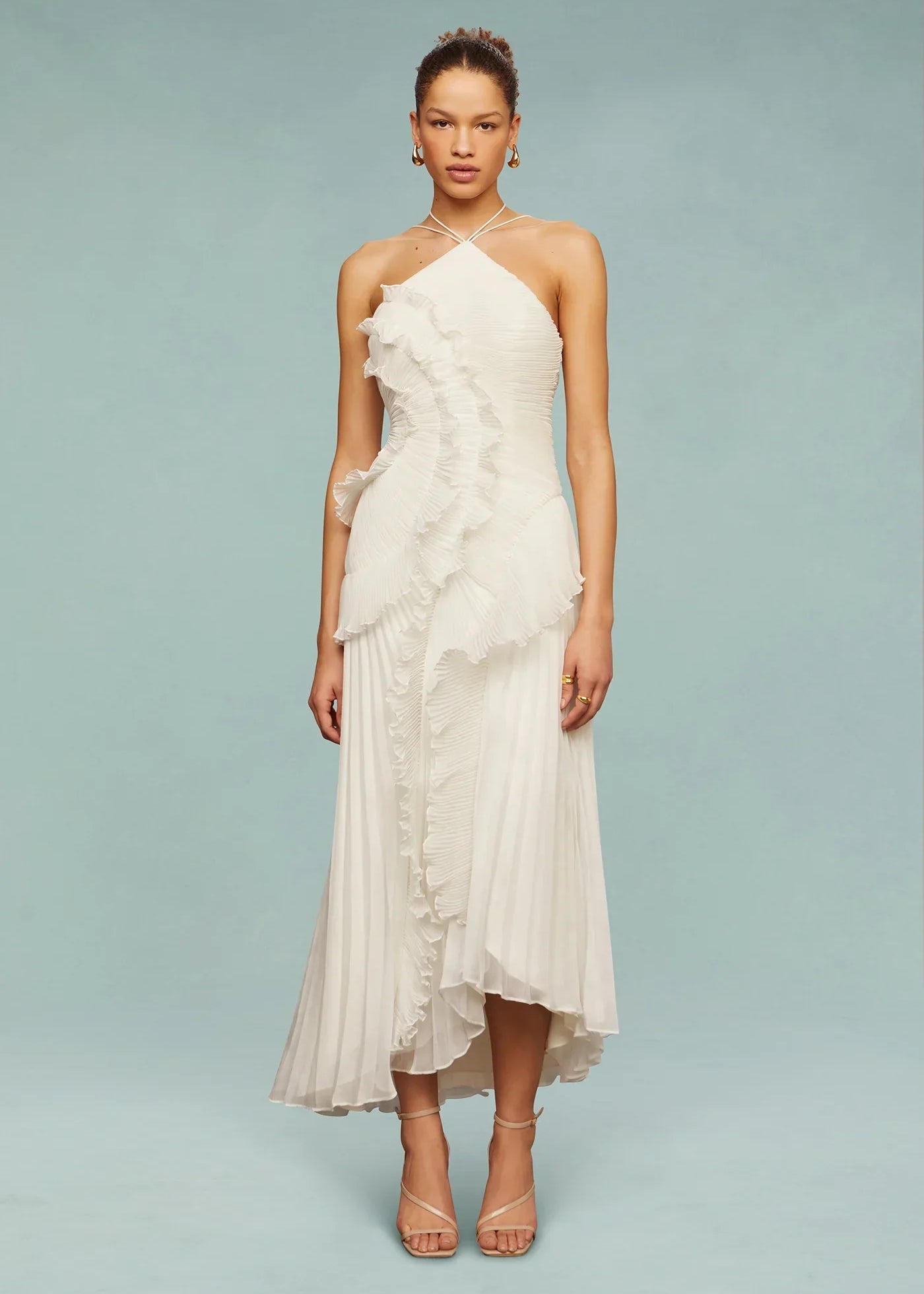 Robe Maxi à Volants - Coupe Fluide Élégante d’Été