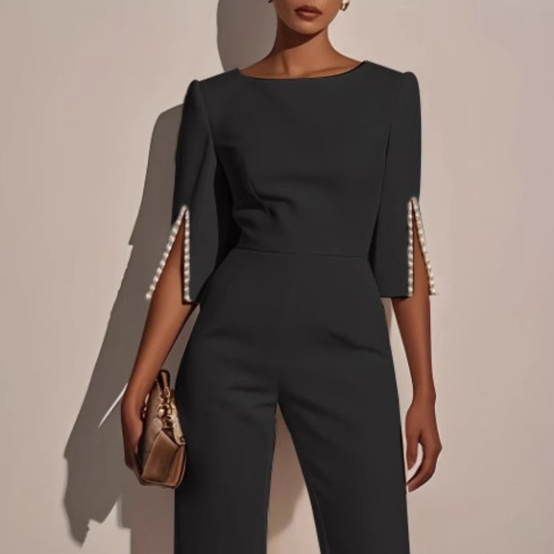 Combinaison Elegante Une Piece Silhouette Fluide