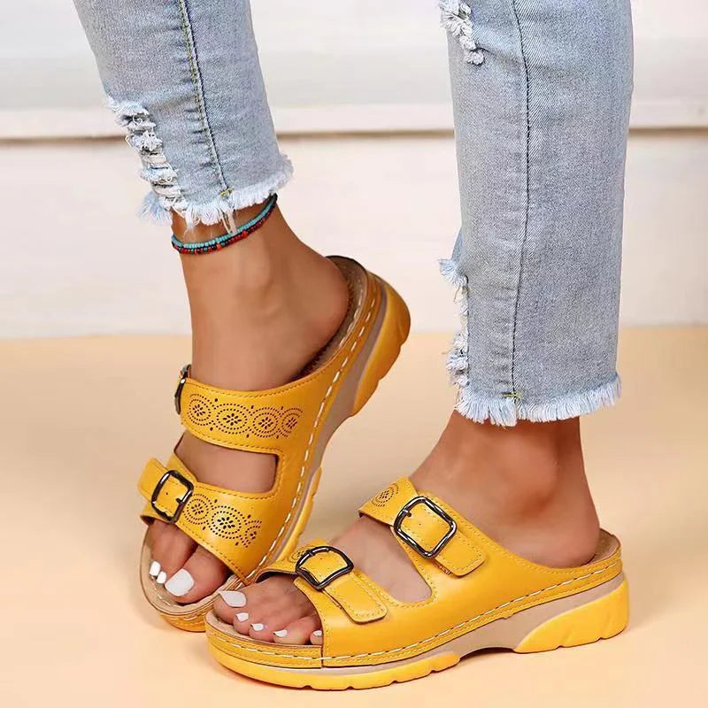 Sandales Féminines Élégantes | Confort & Cuir Souple