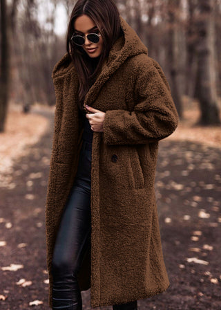 Manteau d’Hiver Féminin – Capuche en Fausse Fourrure & Chaleur Élégante