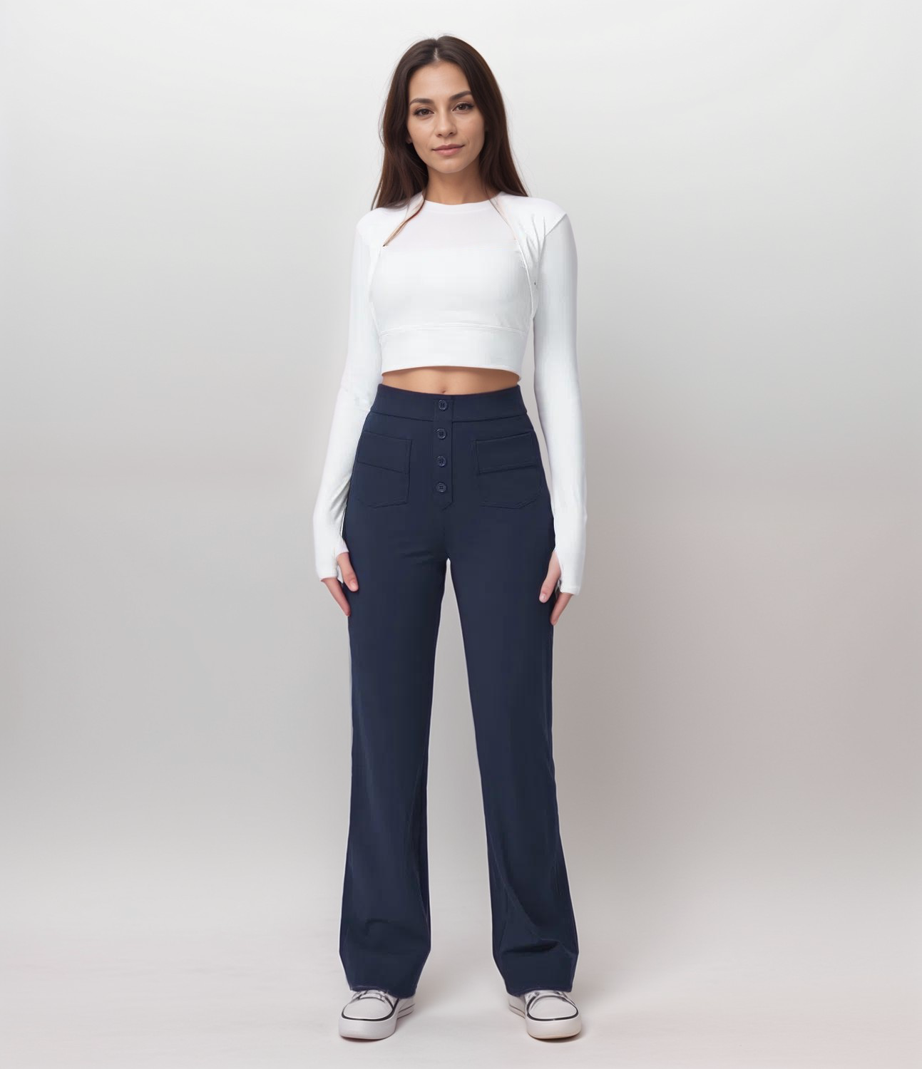 Pantalon Sculptant Taille Haute & Effet Gainant