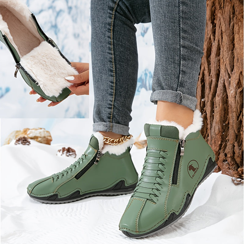 Bottines d’Hiver Confortables à Soutien Ergonomique