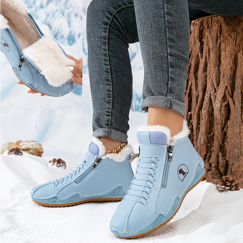 Bottines d’Hiver Confortables à Soutien Ergonomique