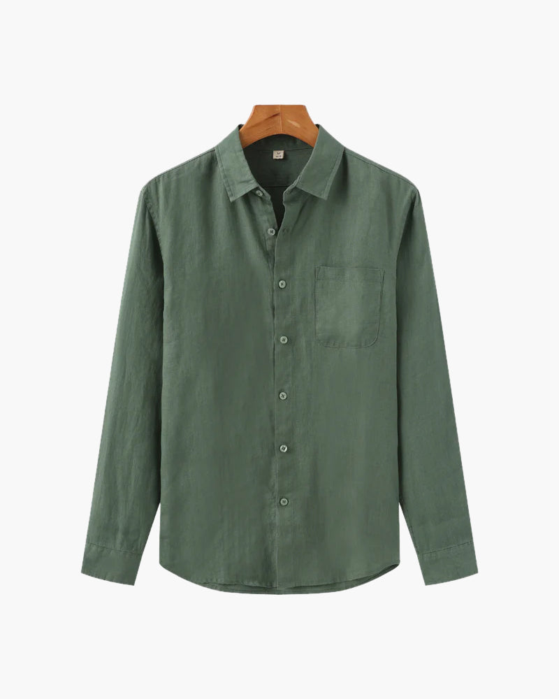 Chemise en Lin 100 % Naturel Élégance Décontractée