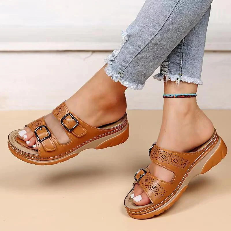 Sandales Féminines Élégantes | Confort & Cuir Souple