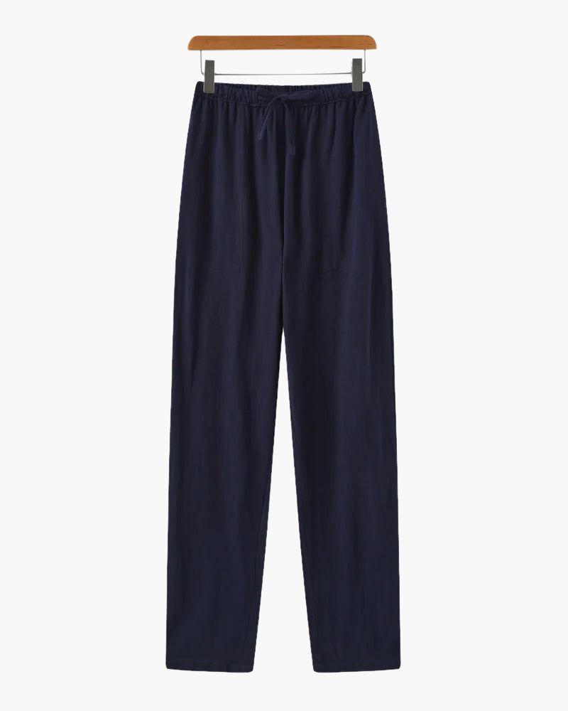 Pantalon Slim en Lin Léger et Respirant pour Homme