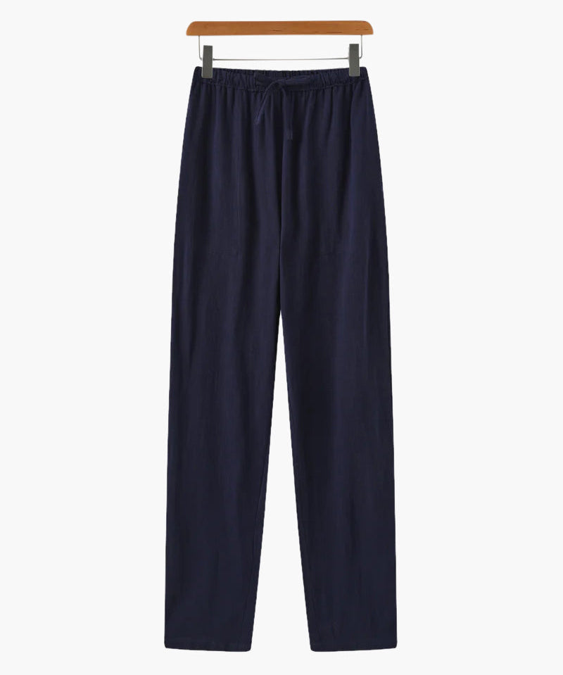 Pantalon Slim en Lin Léger et Respirant pour Homme