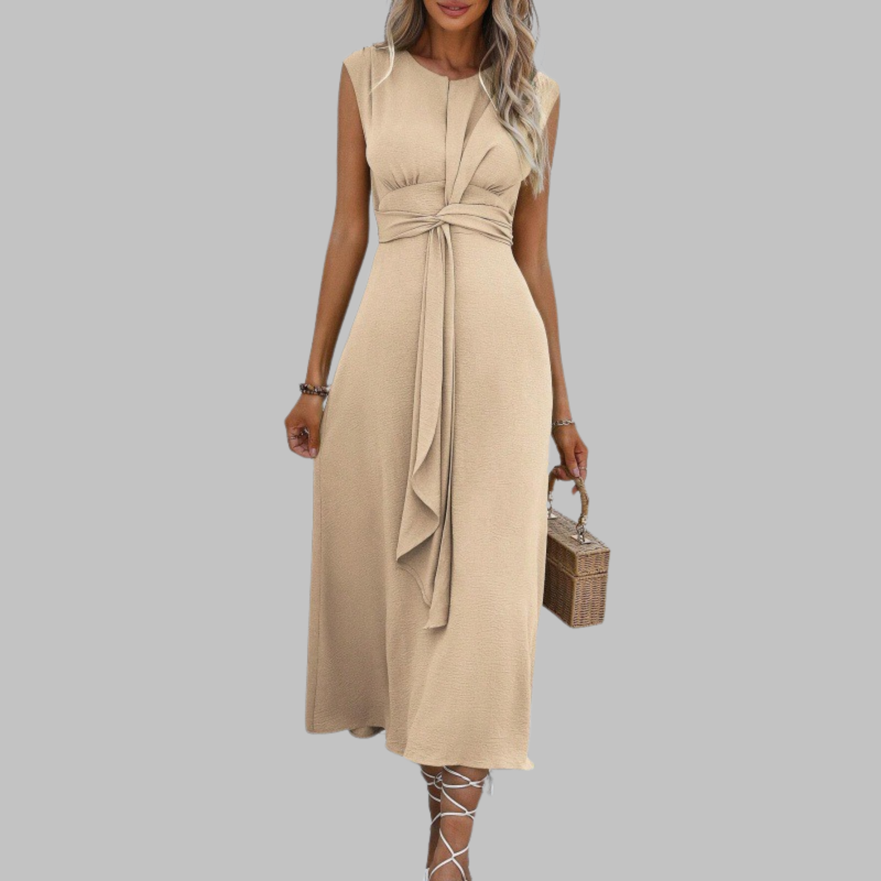 Robe maxi élégante sans manches