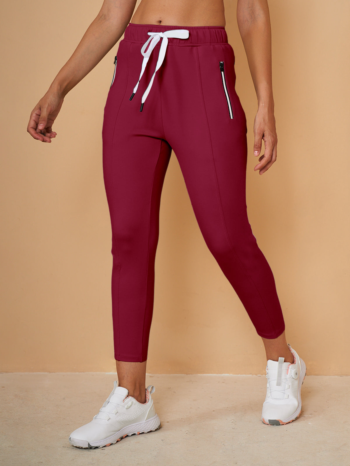 Pantalon Capri en Sweat avec Cordon de Serrage – Coupe Décontractée