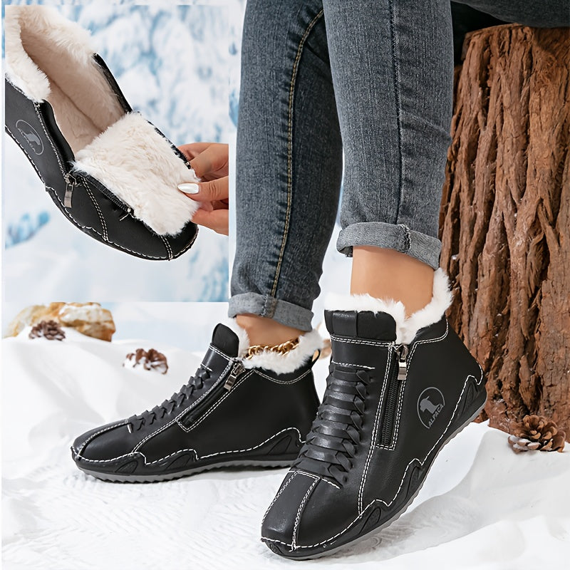 Bottines d’Hiver Confortables à Soutien Ergonomique