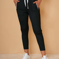 Pantalon Capri en Sweat avec Cordon de Serrage – Coupe Décontractée