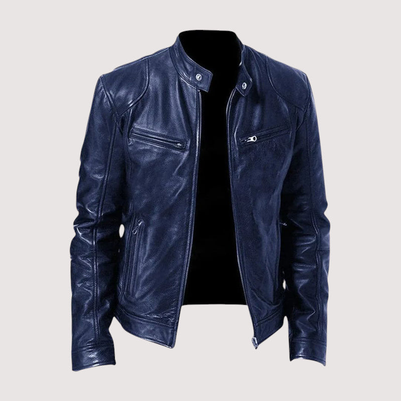 Veste en Cuir pour Homme, Style Authentique et Polyvalent