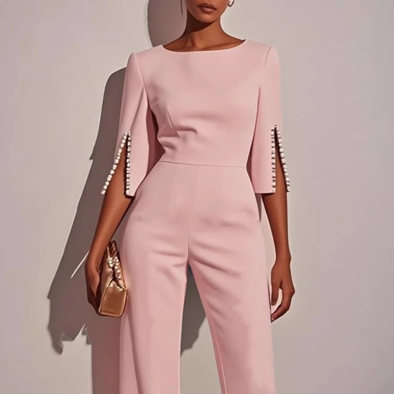 Combinaison Elegante Une Piece Silhouette Fluide