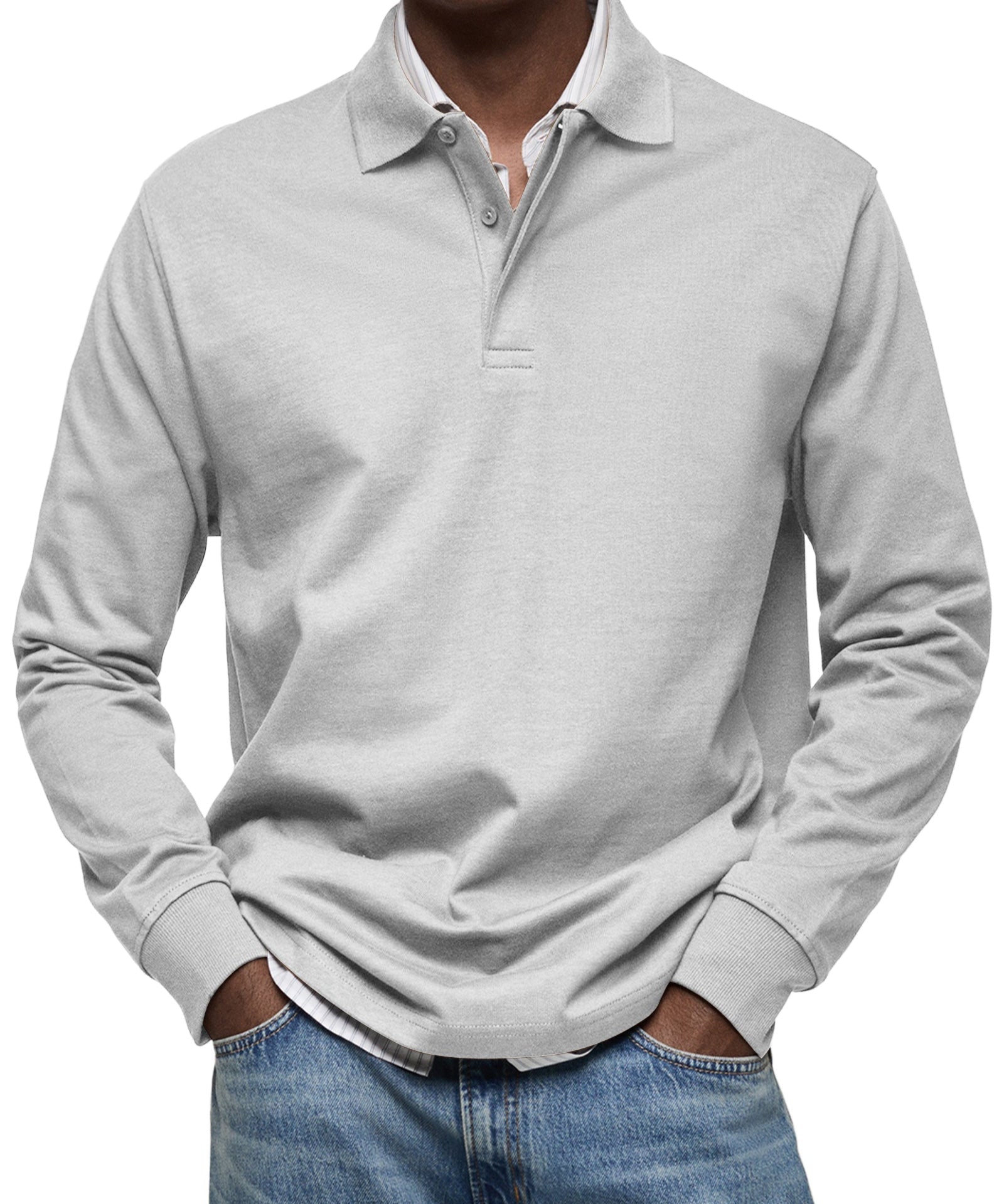 Polo de Luxe à Manches Longues pour Homme
