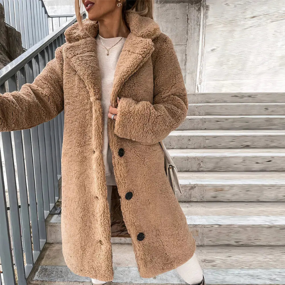 Manteau en Teddy Doux et Chaud