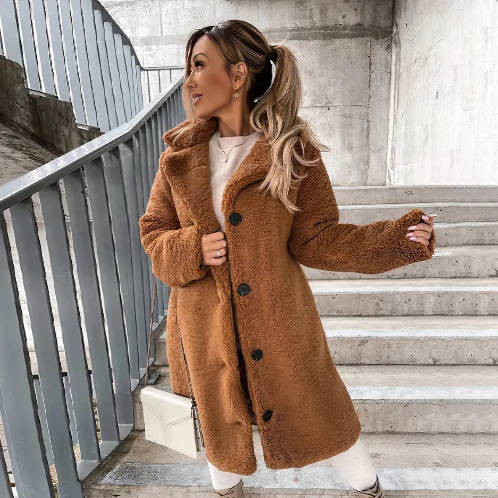 Manteau en Teddy Doux et Chaud