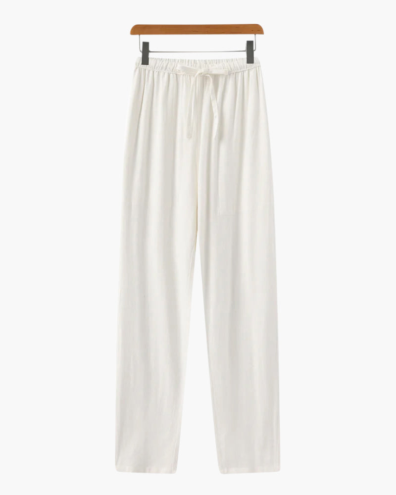 Pantalon Slim en Lin Léger et Respirant pour Homme