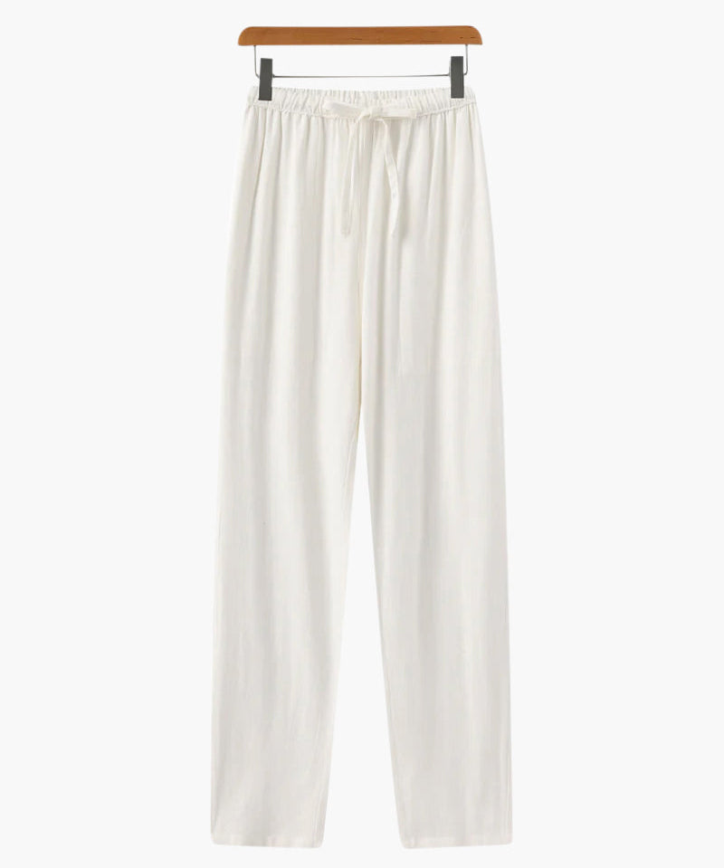 Pantalon Slim en Lin Léger et Respirant pour Homme