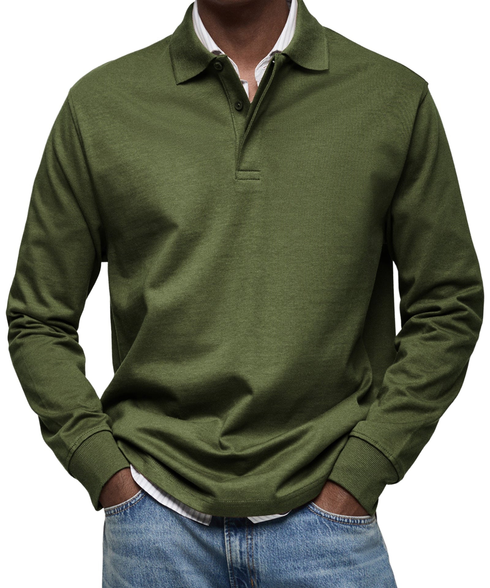 Polo de Luxe à Manches Longues pour Homme