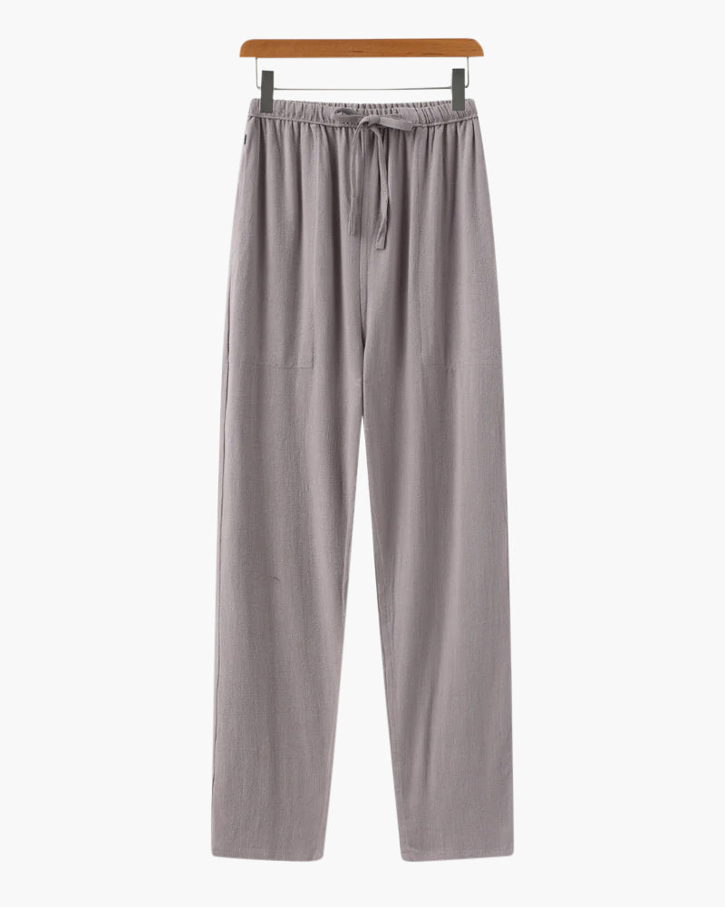 Pantalon Slim en Lin Léger et Respirant pour Homme