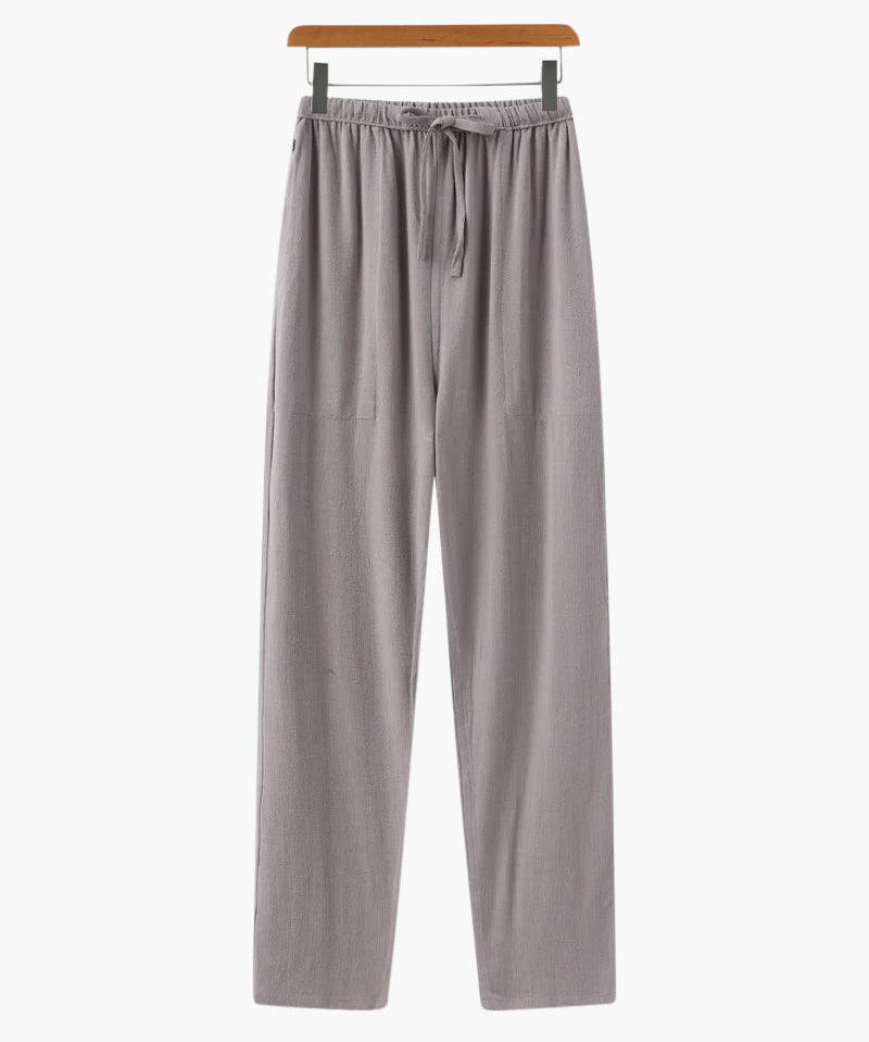 Pantalon Slim en Lin Léger et Respirant pour Homme