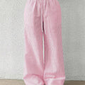 Pantalon Large à Rayures Verticales, Moderne et Facile à Porter