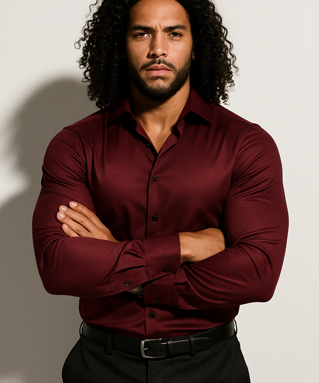 Chemise Habillée Moderne Homme – Coupe Slim Élégante
