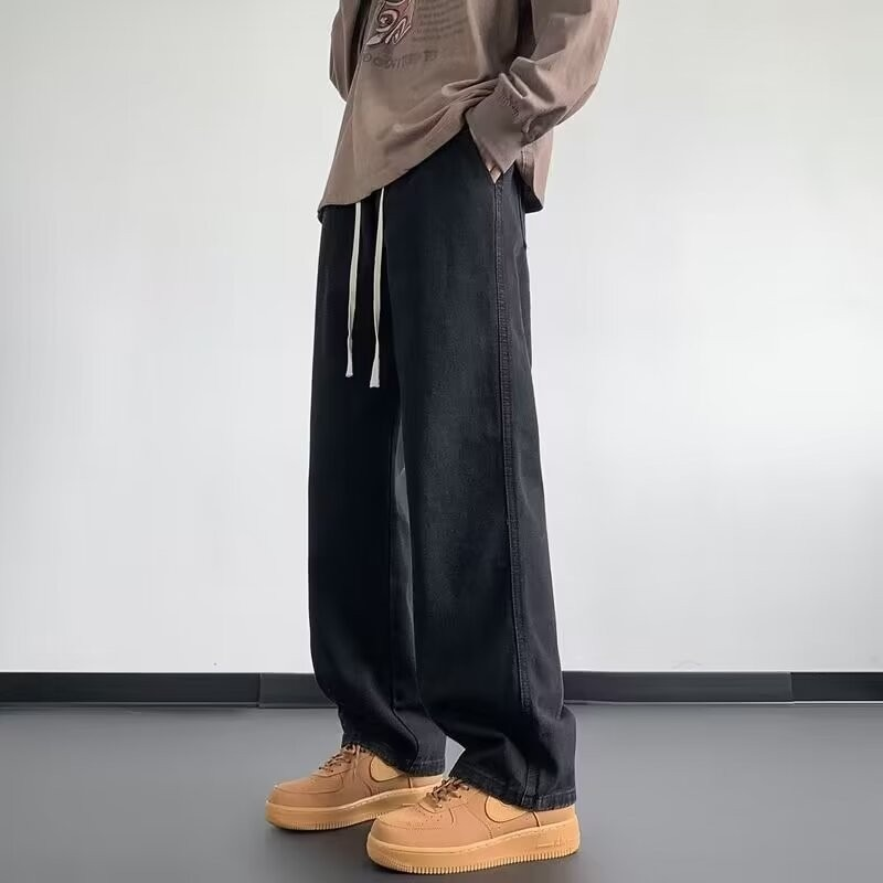 Jean baggy décontracté à jambes larges pour homme
