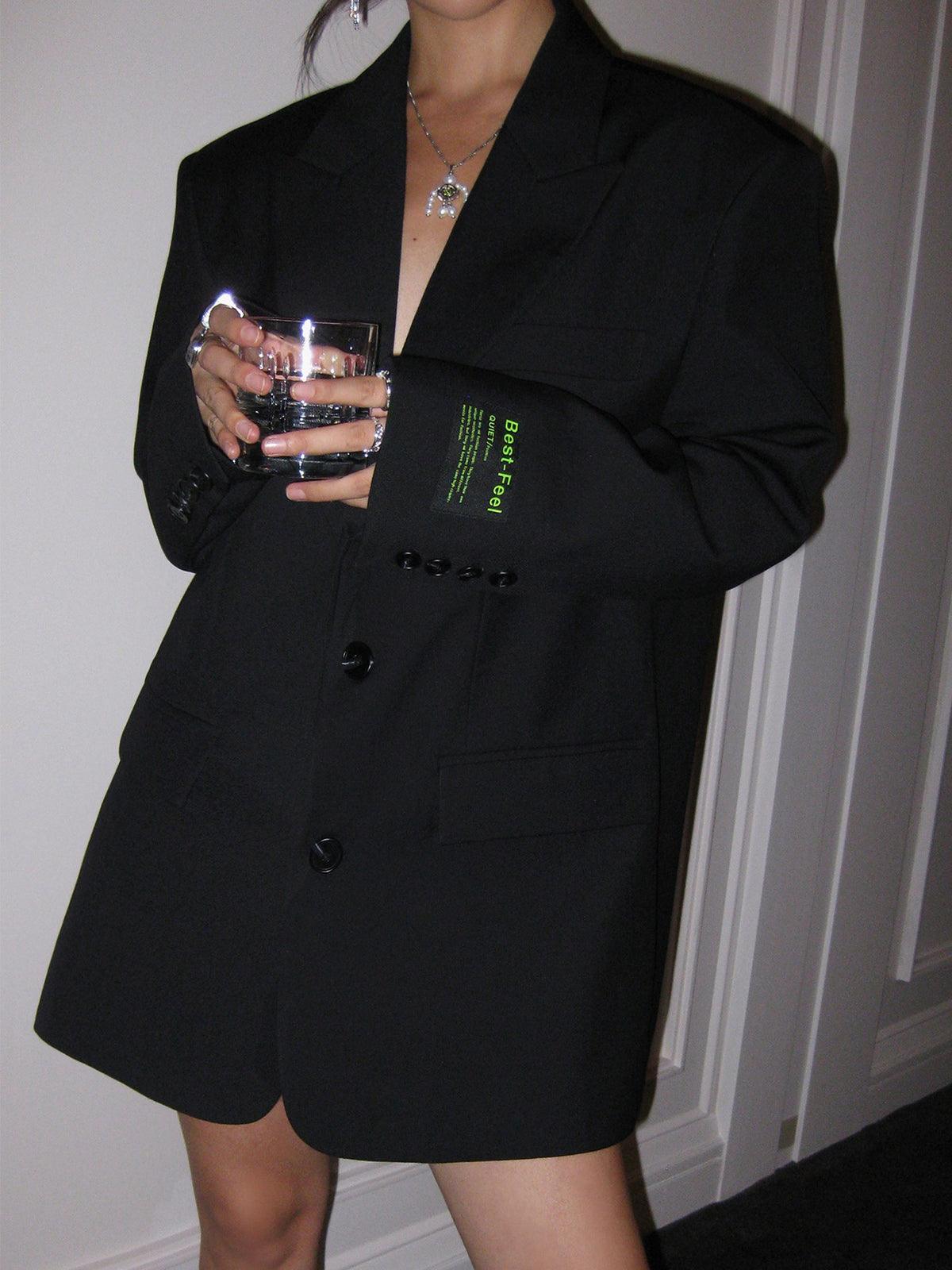 Blazer Oversized Élégant pour Femme – Revers Classique