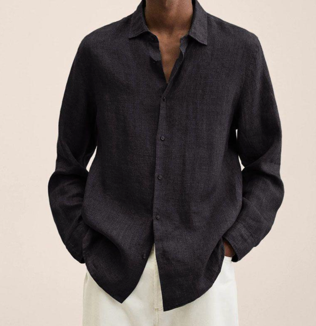 Chemise en Coton-Lin pour Hommes – Aérée, Classique & Confortable