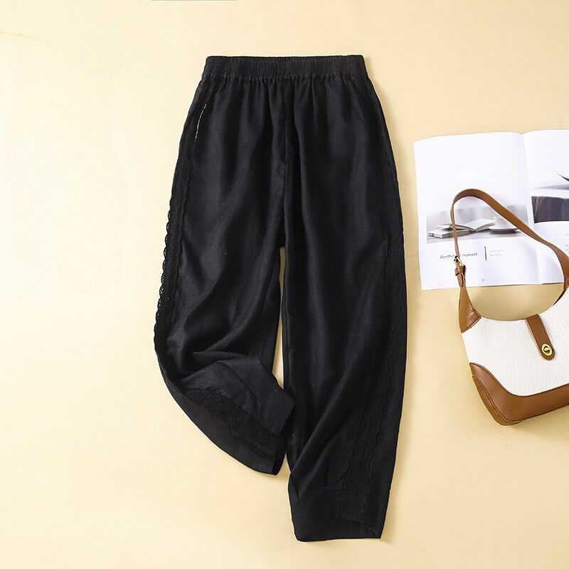 Pantalon Coton-Lin & Coupe Chic Confort