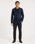 Blazer en denim à col revers – Coupe regular, poches plaquées pour le quotidien